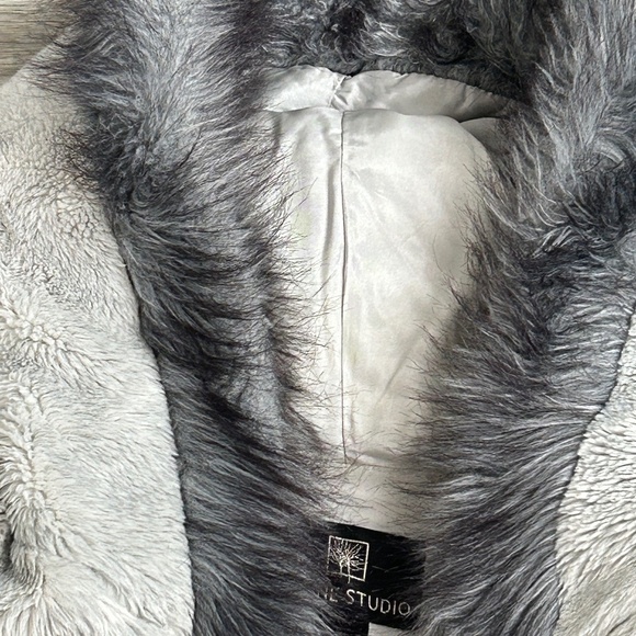 Alpine Studio Faux Fur Hooded Snowflake Jacket Sz S - Picture 4 of 11